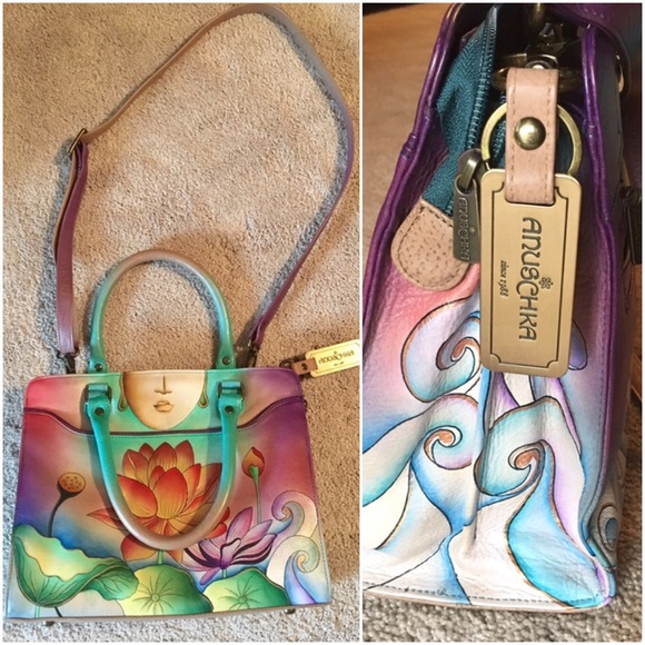 NEW Anuschka Handbag Satchel - Picture 5 of 9